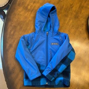 Columbia fleece and nylon zip up